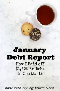 How this single, 22 year old paid off $1,500 in debt in ONE month and how she plans to keep it up this year!