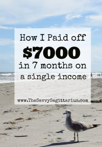 I am so thankful for the things that I have learned on my 7 month journey so far. If you are curious how I got started, here are the steps to How I have paid off $7000 in 7 months on just my income! 