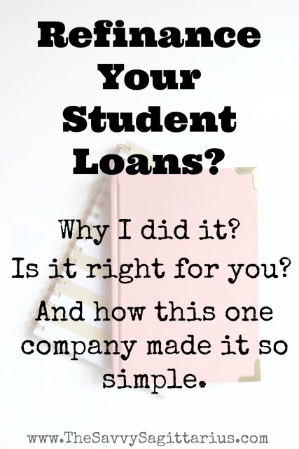Refinancing my student loans was a decision made after lots of thought and research. I spent a lot of time trying to decide if it was ultimately worth it, but this one company made it so simple for me. Check out why I choose to refinance my student loans and how I did it!