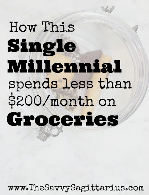 Saving money on food can be one of the hardest things sometimes! I mean, you need it to survive, right? I have done good about keeping my grocery budget under $150 a month! Here are a few of my tips on how to keep your grocery budget low! #grocery #grocerysavings #foodbudget #grocerybudget #singlehousehold #millennial 