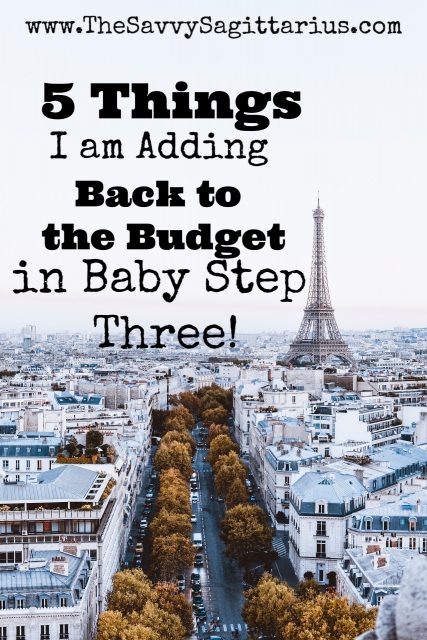 When I started my debt free journey, I cut a lot of things out of my budget. Now that I am done with baby step two, I am adding a few things into my budget! Check out these 5 things that I will spend money on again! 