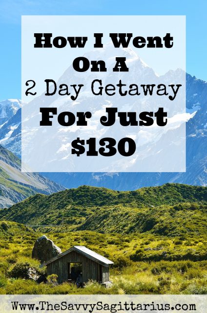 Sometimes a mini vacation is exactly what you need to feel refreshed and ready to work again! A weekend getaway is the PERFECT way to do this, but it doesn't have to be expensive! Here are a few tips for how I did it for $130