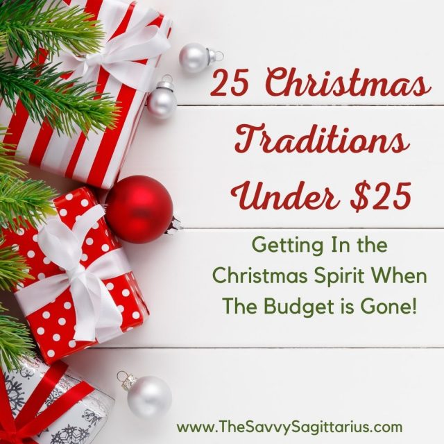 It is five days before Christmas. The budget is spent, but you are determined to pull together a few traditions for your new little family!