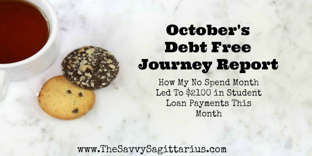 October is so great for fall activities and some of the best foods on the planet. It was also a FANTASTIC month for my debt free journey. I did a NO Spend Month and made sure that I was only spending money on groceries, gas, and prebudgeted things. See here how I paid off $2000+ in one month on a SINGLE income.