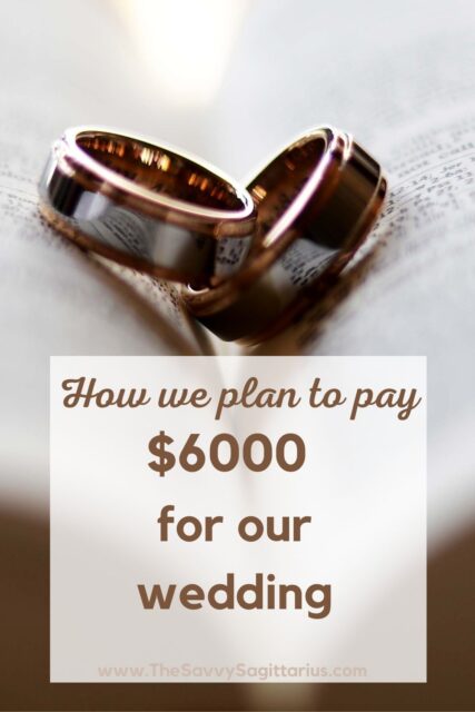 By setting a wedding budget, we are focusing on our relationship instead of a big event. I believe the day will still be perfect.