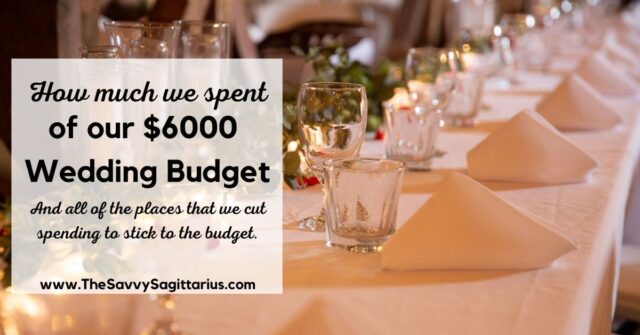The average Nebraska wedding budget is around $22,000. Read about how we did our wedding for $6,000 and how we saved money!