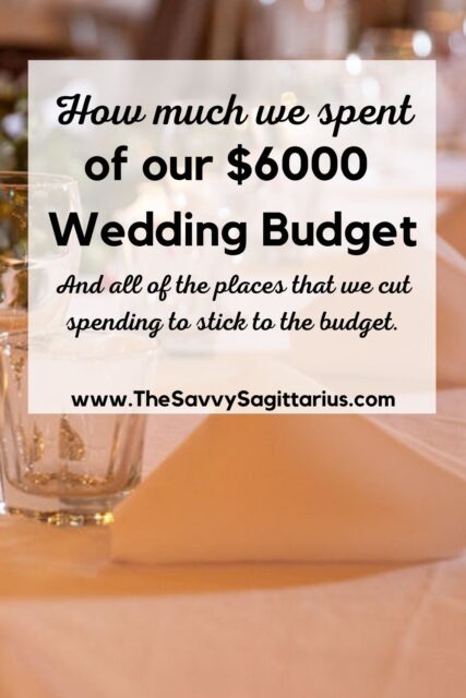 The average Nebraska wedding budget is around $22,000. Read about how we did our wedding for $6,000 and how we saved money!