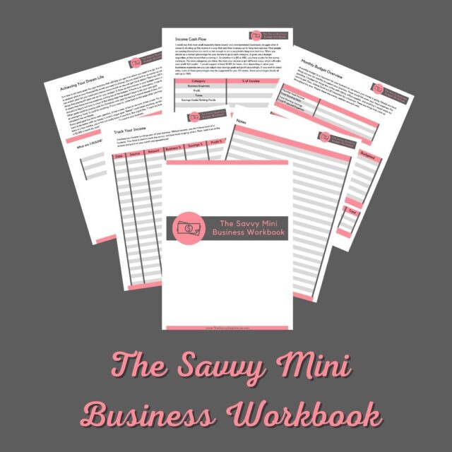 The Savvy Business Workbook is specifically designed for small businesses that are just not tracking their business budget!