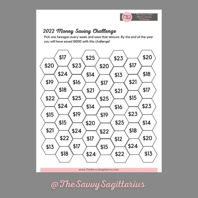 2022 Money Saving Challenge! – The Savvy Sagittarius Budgeting