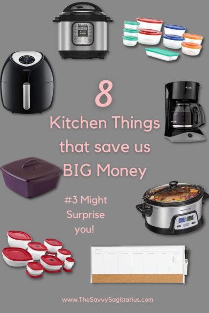 Your kitchen could be one of the things that makes or breaks your budget.  Investing in a few things for your kitchen can making saving money HUGE. These 8 things save us so much time and money in the kitchen! 