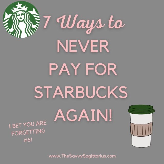 We should all know that cutting your daily or weekly Starbucks isn't going to make you rich overnight. But why pay for it when you can get it for free? Even if you get a $5 coffee, 5 days a week, cutting Starbucks will only save you about $1,300 a year. BUT the latte factor kicks in that if you use that $1,300 to pay off debt, put in savings, or invest it. That $1,300 can compound to SO much more! 