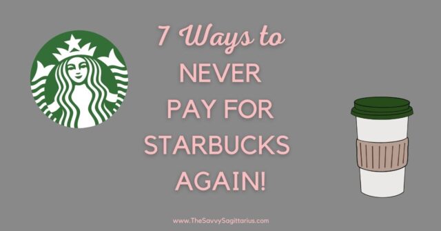 We should all know that cutting your daily or weekly Starbucks isn't going to make you rich overnight. But why pay for it when you can get it for free? Even if you get a $5 coffee, 5 days a week, cutting Starbucks will only save you about $1,300 a year. BUT the latte factor kicks in that if you use that $1,300 to pay off debt, put in savings, or invest it. That $1,300 can compound to SO much more! 