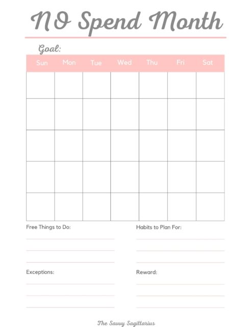 No Spend Months are a period of time that you allow yourself to say no and cut out any excess spending. I cut out EVERYTHING. No Restaurants. No extra coffee stops. Not ordering pizza when you don’t feel like cooking.